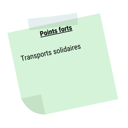 Points forts
Transports solidaires